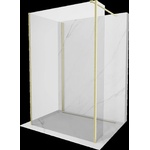 Mexen Kioto душ кабина Walk-in 110 x 80 x 40 см, прозрачна, златна четка - 800-110-080-221-55-00-040 (800-110-080-221-55-00-040)