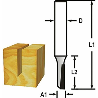 Makita D-47416 Drážkovací fréza 1 břit 6x19x50