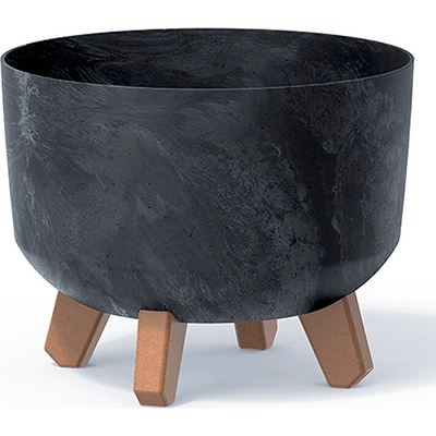 PROSPERPLAST Kvetináč GRACIA BETON EFFECT 23,8 cm antracit