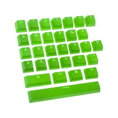 Капачки за механична клавиатура Ducky Green 31-Keycap Set Rubber Backlit Double-Shot US Layout (DUCKY-ACC-31-USRDGNNO1)