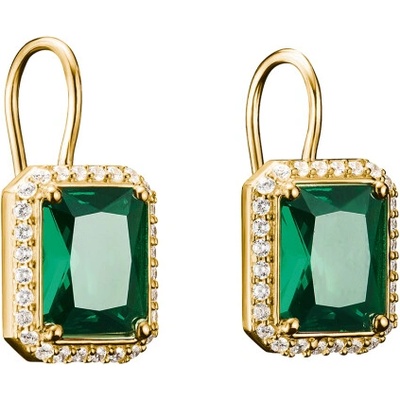 THOMAS SABO náušnice Green Stones H2338-971-6