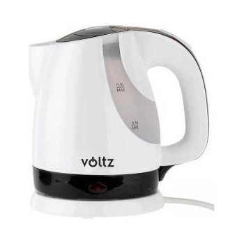 Voltz Електрическа кана Voltz, 1300W, 900 ml, Мерителна скала, Бял/Черен, V51230F