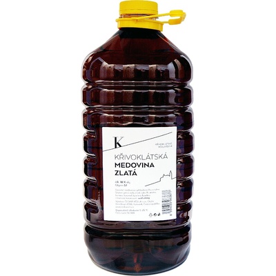 Česká Včela Křivoklátská medovina Zlatá 18% 5 l