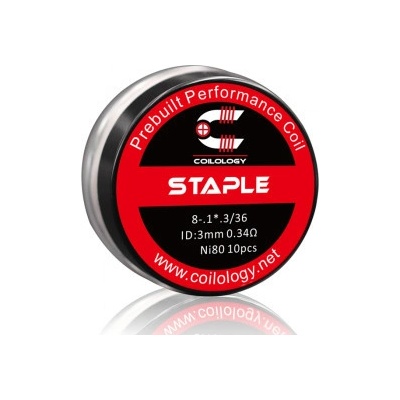 Ciology předmotané spirálky Staple Ni80 0,34ohm 10ks