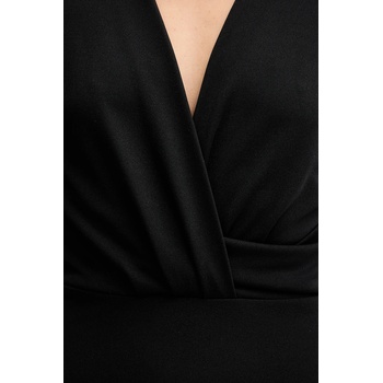 Silvian Heach Рокля Silvian Heach BAGHED в черно среднодълга със стандартна кройка GPA25002VE (GPA25002VE)