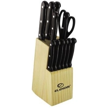 Elekom Ножове комплект 13 части черен (ЕК-13 К)