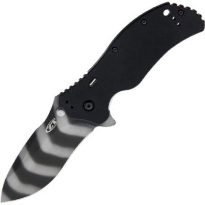 Zero Tolerance 0350TS Black G10 Tiger Stripes with Tritium