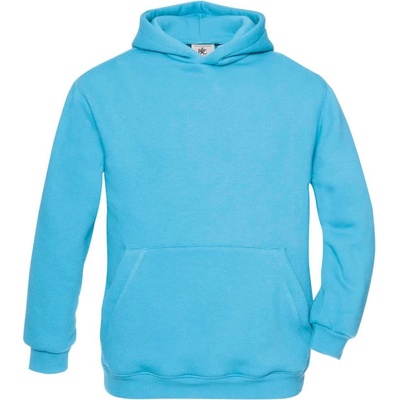 B&C Collection B&c hooded kids / Детски суичър с качулка - тюркоазено 104 (01068170561)