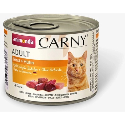 Animonda Carny Adult hovädzie a kura 6 x 200 g