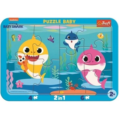Baby puzzle Baby Shark: Šťastní žraloci