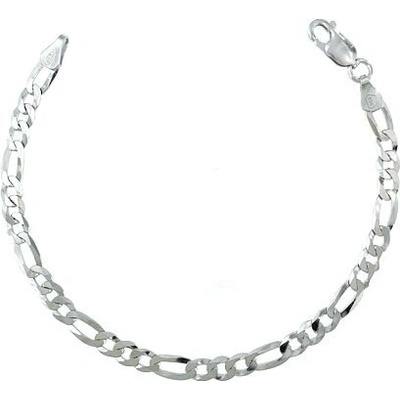 INFINITYSILVER Strieborný náramok figaro 100212022