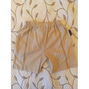 plátěné kraťasy béžová