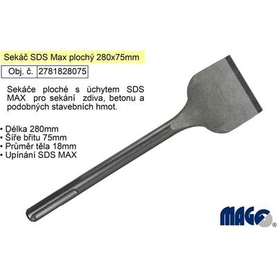 Sekáč SDS MAX 18x280x75mm