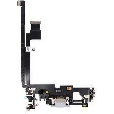 Apple iPhone 12 Pro Max - Nabíjecí Konektor + Flex Kabel (Silver), Silver