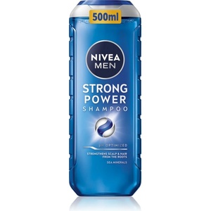 Nivea MEN Strong Power шампоан за растеж на косата и укрепване от корените 500ml