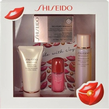 Shiseido Bio Performance Advanced Super Restoring Cream 50 ml + Befiance Cleansing Foam 50 ml + Benefiance Softener Enriched 75 ml + Ultimune 10 ml darčeková sada