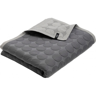 HAY přehoz na postel Mega Dot Organic Dark Grey 235 x 245 cm