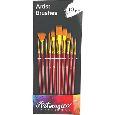 Artmagico nylonové štětce 10 kusů