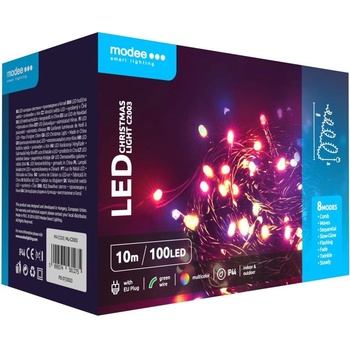Modee Lighting LED vianočná reťaz 100 LED 10m multicolor