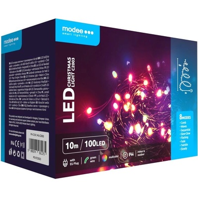 Modee Lighting LED vianočná reťaz 100 LED 10m multicolor
