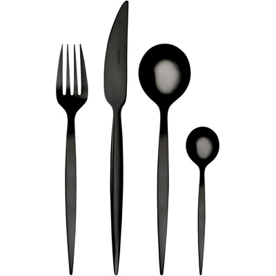 Herdmar (Португалия) Прибори за хранене HERDMAR KOS с черно матирано PVD покритие - 24 части (Herdmar 252-3024-0117-200-0001)