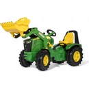 Rolly Toys Šľapací traktor John Deere + nafuk. kolesá + nakladač + radenie