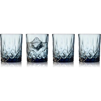 LYNGBY GLASsklenic na whisky Sorrento modré 4 x 32 ml