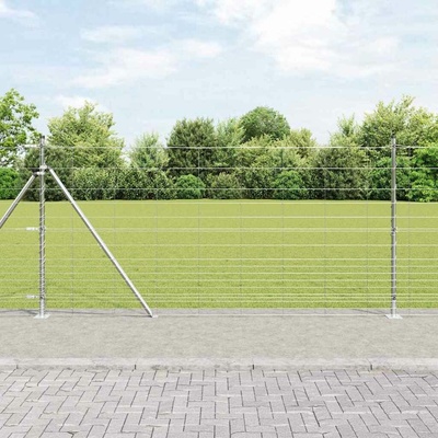 vidaXL Svařovaná drátěná plotina s betonovou základnou 50 x 1,2 m