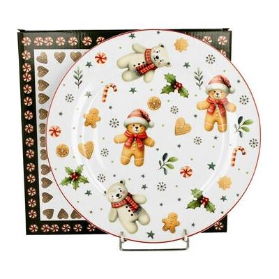 DUO Gift Veľký tanier Vianoční maznáčikovia 27 cm