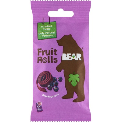 BEAR Čierne ríbezle yoyo ovocné rolky 20 g