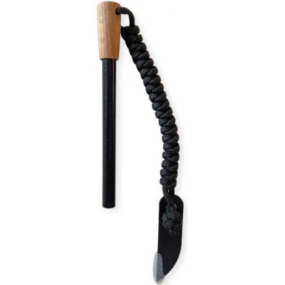 PKS Kresadlo XL s rukoväťou Buk a škrtadlom knife čierne-hnedé