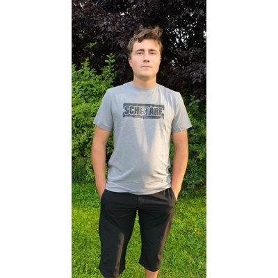 Scharf pánské tričko s krátkým rukávem organická bavlna grey