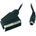 Royal Кабел Royal CABLE-SCART 27 13857, от SCART(м) към S-video(м), 1.5m, черен