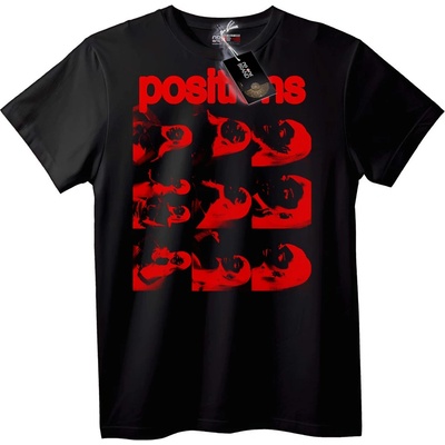 NOONEBRAND Тениска Червени Positions Изкуство - 7XL, Black