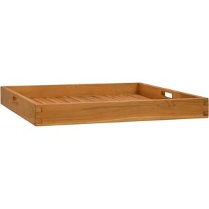 vidaXL Поднос за сервиране, 60x60 см, тиково дърво масив (315458)