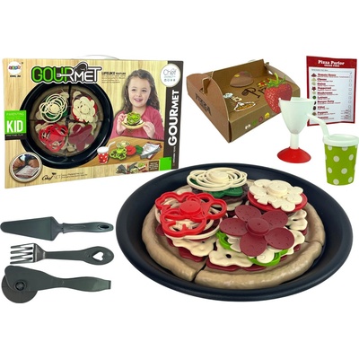 Lean Toys Pizza na krájanie s príslušenstvom
