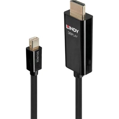 Lindy 40910 адаптер за видео кабел 0, 5 м Mini DisplayPort HDMI тип A (стандартен) Черен (40910)