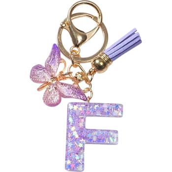 HARAHU Ключодържател Азбука - f / Лилава kp37897 (37897)