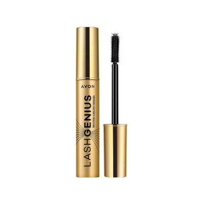 Avon Lash Genius Multitask & Multiply řasenka pro objem natočení a oddělení řas 5 v 1 Blackest Black 10 ml