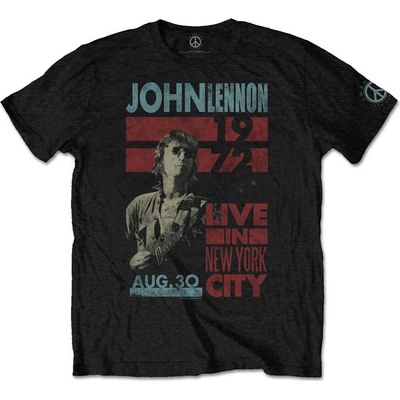 John Lennon tričko Live in NYC čierne