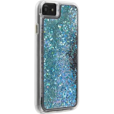 Case-Mate Waterfall Case - дизайнерски кейс с висока защита за iPhone 8, iPhone 7, iPhone 6S, iPhone 6 (син)