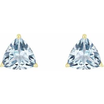 Eppi strieborné náušnice s nebesky modrými topásmi Magni E41800