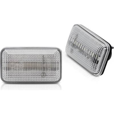 Boční LED dynamické blinkry Audi 100, 200, A6, 80, SEQ, bílé