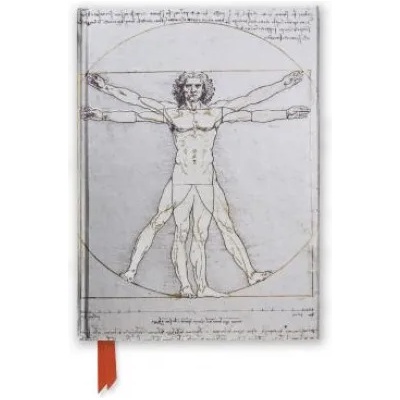 Flame Tree Publishing Da Vinci: Vitruvian Man (Foiled Journal)