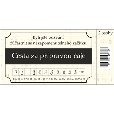 Cesta za přípravou čaje workshop čaje pro dvě osoby