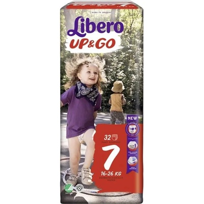 Libero Бебешки пелени гащи Libero Up&Go - Jumbo 7, 30 броя (6339)
