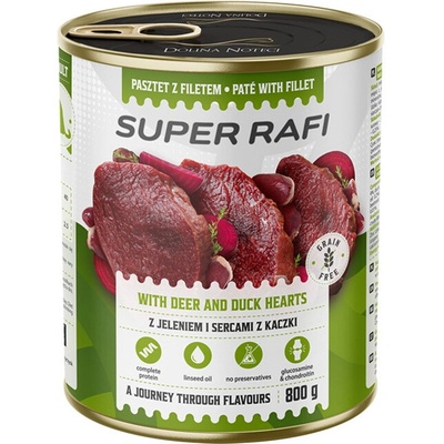 Dolina Noteci Super Rafi so srdcom jeleňa a kačacieho mäsa 800 g