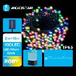 Aigostar - LED соларен гирлянд 100xLED/8 функции 12m IP65 многоцветен (AI0425)