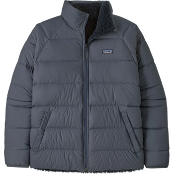 Patagonia Мъжко пухено яке Patagonia Reversible Silent Down Jacket - Smolder Blue (004-4540-0912)