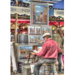 Grafika Art Puzzle - Puzzle Street Artist, Paris, France - 500 piese